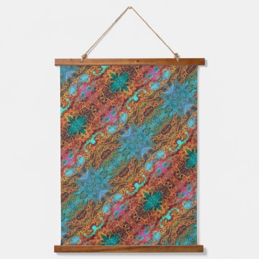 Abstracte kunst hangend wandkleed (Voorkant 3)