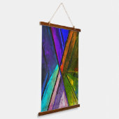 Abstracte kunst hangend wandkleed (Gebogen)