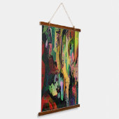 Abstracte kunst hangend wandkleed (Gebogen)