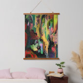 Abstracte kunst hangend wandkleed (Slaapkamer)