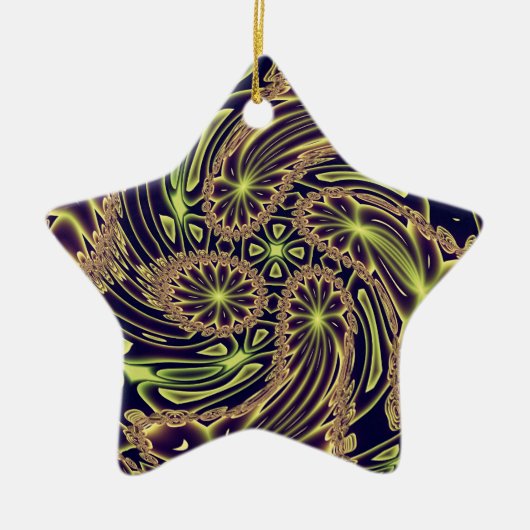 Abstracte kunst Happy Dance Keramisch Ornament (Voorkant)