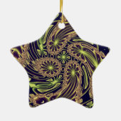 Abstracte kunst Happy Dance Keramisch Ornament (Achterkant)