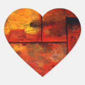 Abstracte kunst hart sticker (Voorkant)