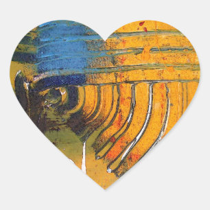 Abstracte kunst hart sticker