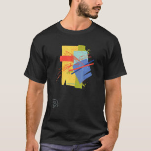 Abstracte kunst - hedendaagse grafische vormgeving t-shirt