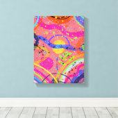 Abstracte Kunst: Hemelse Droomwereld Canvas Afdruk (Insitu (Houten vloer))