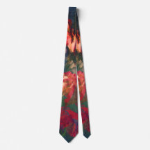 Abstracte kunst, herfst bladeren, rood-groen-roze