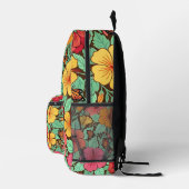 Abstracte Kunst Hibiscus Vlinders Rugzak (Rechts)