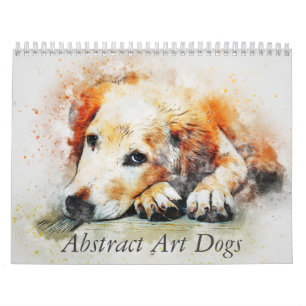 Abstracte Kunst Honden Kalender