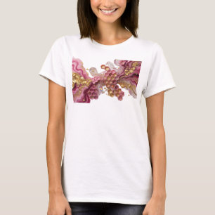 ABSTRACTE KUNST HONINGRAAT PATROON B LOEMEN ONTWER T-SHIRT