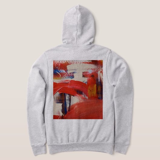 Abstracte Kunst Hoodie (Laag Achter)
