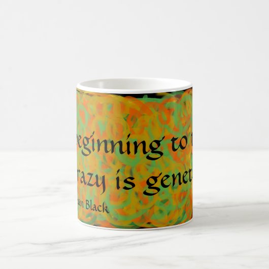 abstracte kunst Ik begin te denken dat gek genet i Koffiemok (Center)