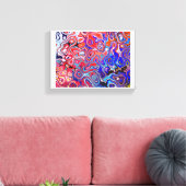 Abstracte kunst in acryl gietstijl canvas afdruk (Insitu (Woonkamer))
