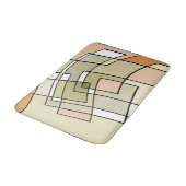 Abstracte kunst in de herfst van Cream Pastel Badmat (Gekanteld)