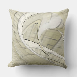 Abstracte kunst in de herfst van Cream Pastel Kussen