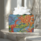 Abstracte kunst in de Oceaan Cadeaupapier