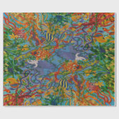 Abstracte kunst in de Oceaan Cadeaupapier (Vlak)