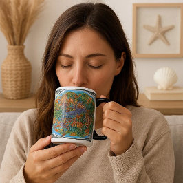 Abstracte kunst in de Oceaan Magische Mok