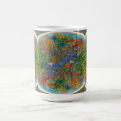 Abstracte kunst in de Oceaan Magische Mok (Midden)