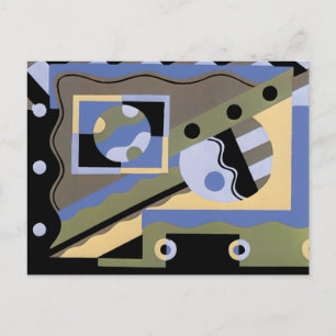 Abstracte kunst in Geometrie Briefkaart