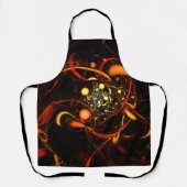 Abstracte kunst in hartslag schort (Voorkant)