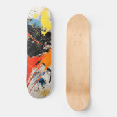 Abstracte Kunst in Kleur Persoonlijk Skateboard (Voorkant)