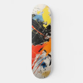 Abstracte Kunst in Kleur Persoonlijk Skateboard (Voorkant)