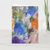 Abstracte kunst in kleurenplasma op zaterdag kaart (Achterkant)