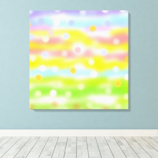 Abstracte kunst in meerkleurige schaduwen canvas afdruk (Insitu (Houten vloer))