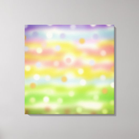 Abstracte kunst in meerkleurige tinten canvasprint canvas afdruk (Voorkant)