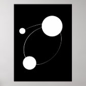 Abstracte kunst in onderling verbonden kringen | M Poster (Voorkant)