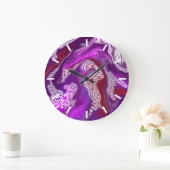 Abstracte kunst in Paars en Bourgogne Grote Klok (Huis)
