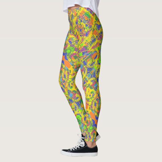 abstracte kunst Indiase leggings (Links)