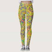 abstracte kunst Indiase leggings (Voorkant)
