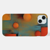 Abstracte kunst iPhone hoesje (Achterkant horizontaal)
