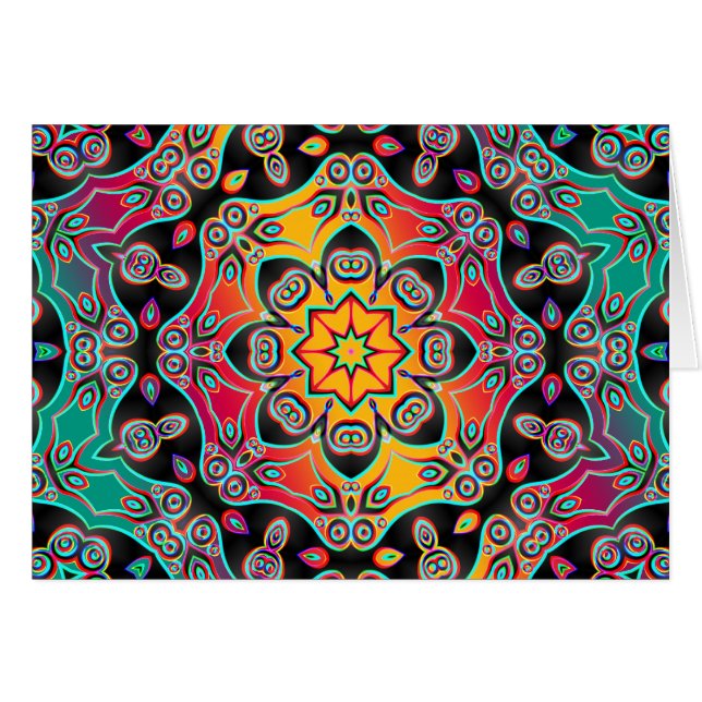 Abstracte KUNST - Kaleidoscoop 16 (Voorkant Horizontaal)