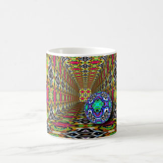 Abstracte kunst - Kaleidoscoop patroon 10 Koffiemok