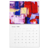 Abstracte kunst kalender (Jan 2026)