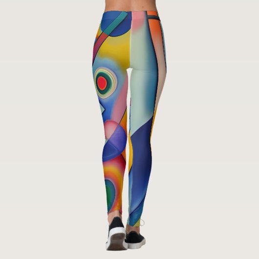 Abstracte Kunst (Kandinsky) Leggings (Achterkant)