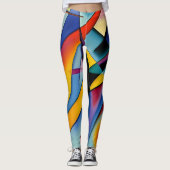 Abstracte Kunst (Kandinsky) Leggings (Voorkant)
