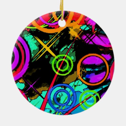 Abstracte Kunst Keramisch Ornament (Achterkant)