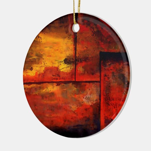 Abstracte kunst keramisch ornament (Links)