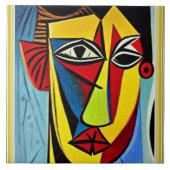 Abstracte Kunst Keramische Tegels Tegeltje (Voorkant)