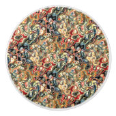 Abstracte Kunst Keramische Trekker Knop (Voorkant)