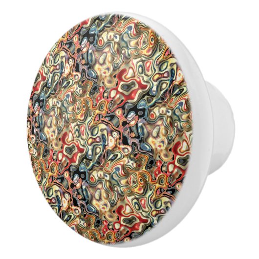 Abstracte Kunst Keramische Trekker Knop (Rechts)
