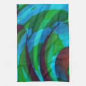 Abstracte Kunst Keukenhanddoek Aarde in Beweging (Verticaal)