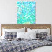 Abstracte Kunst: Kleine Zeewezens Canvas Afdruk (Insitu (Slaapkamer))
