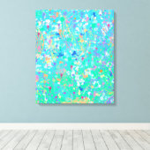 Abstracte Kunst: Kleine Zeewezens Canvas Afdruk (Insitu (Houten vloer))