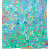 Abstracte Kunst: Kleine Zeewezens  Douchegordijn (Voorkant)