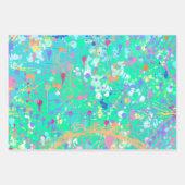 Abstracte Kunst: Kleine Zeewezens  Inpakpapier Vel (Voorkant)